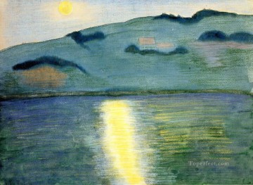 抽象的かつ装飾的 Painting - マリアンヌ・フォン・ヴェレフキン湖 表現主義